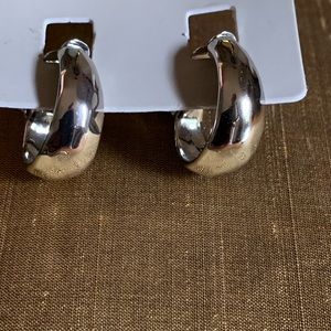 ♥️♥️♥️SOLD...CHICO CLIP ON SILVER EARRINGS.  NWT